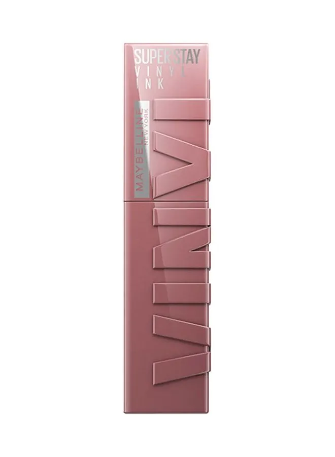 MAYBELLINE NEW YORK Super Stay Vinyl Ink Nudes Longwear Transfer Proof Gloss Lipstick Awestruck