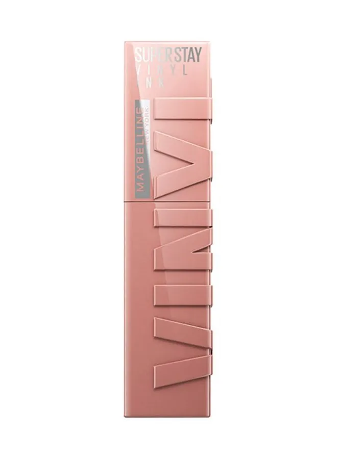 MAYBELLINE NEW YORK Super Stay Vinyl Ink Nude Shock 95 CAPTIVATED, 16H Longwear Transfer Proof Liquid Lipstick