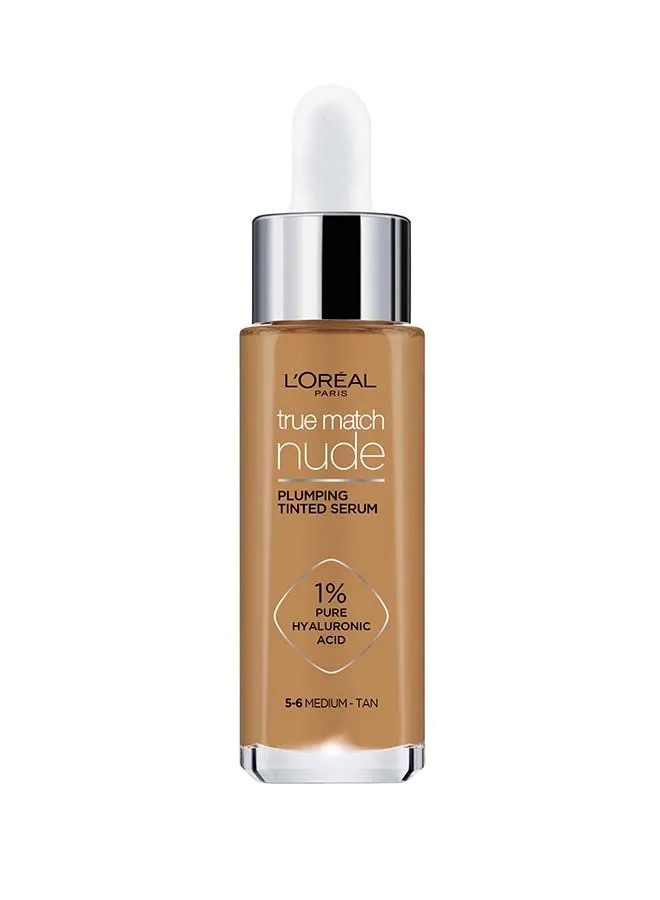 L'OREAL PARIS True Match Nude, Plumping tinted Serum, Shade 5-6