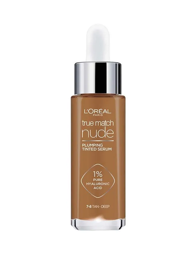 L'OREAL PARIS True Match Nude, Plumping tinted Serum, Shade 7-8