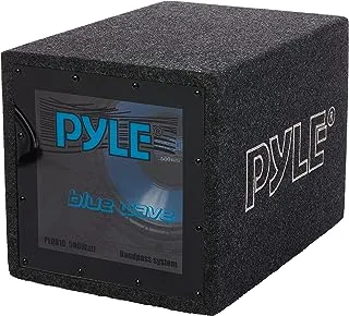 Pyle Bandpass Enclosure Car Subwoofer Speaker - 500 Watt High Power Car Audio Sound Component Speaker System w/ 10-inch Subwoofer, 2