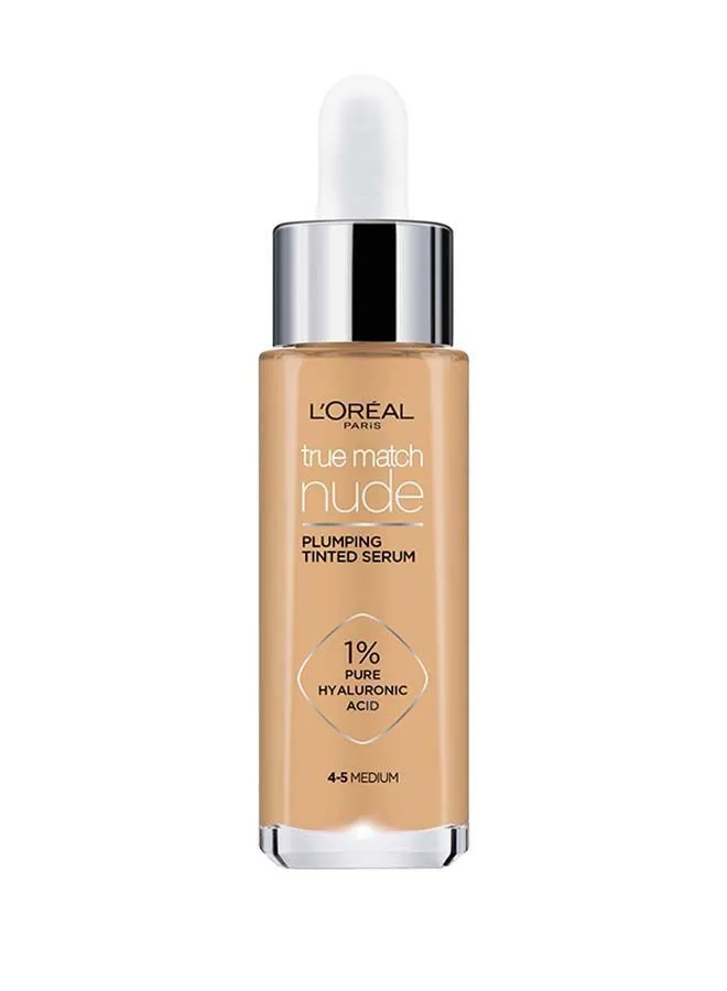 L'OREAL PARIS True Match Nude, Plumping tinted Serum, Shade 4-5