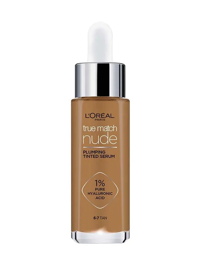 L'OREAL PARIS True Match Nude, Plumping tinted Serum, Shade 6-7