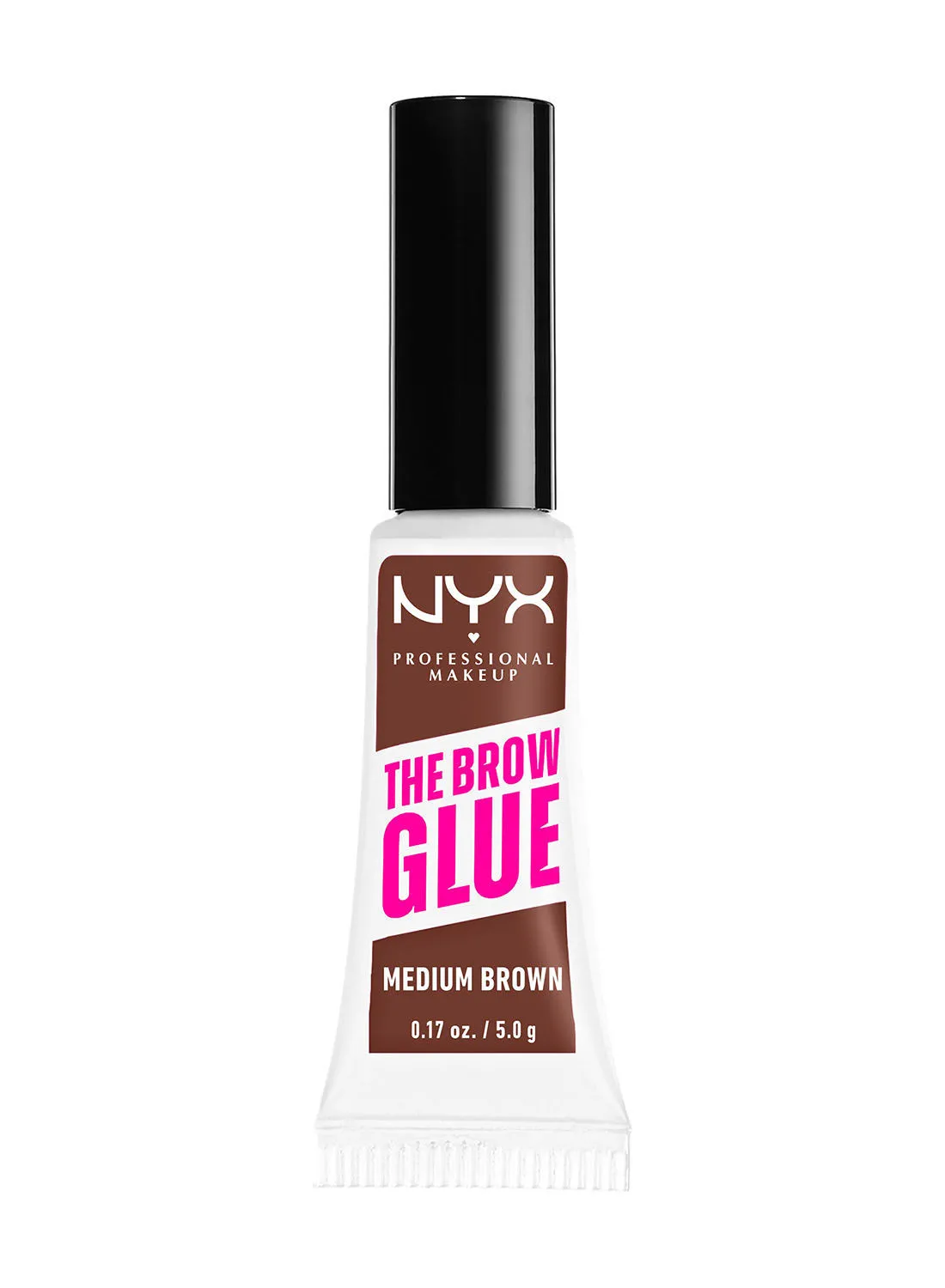 NYX PROFESSIONAL MAKEUP The Brow Glue Instant Brow Styler - بني متوسط