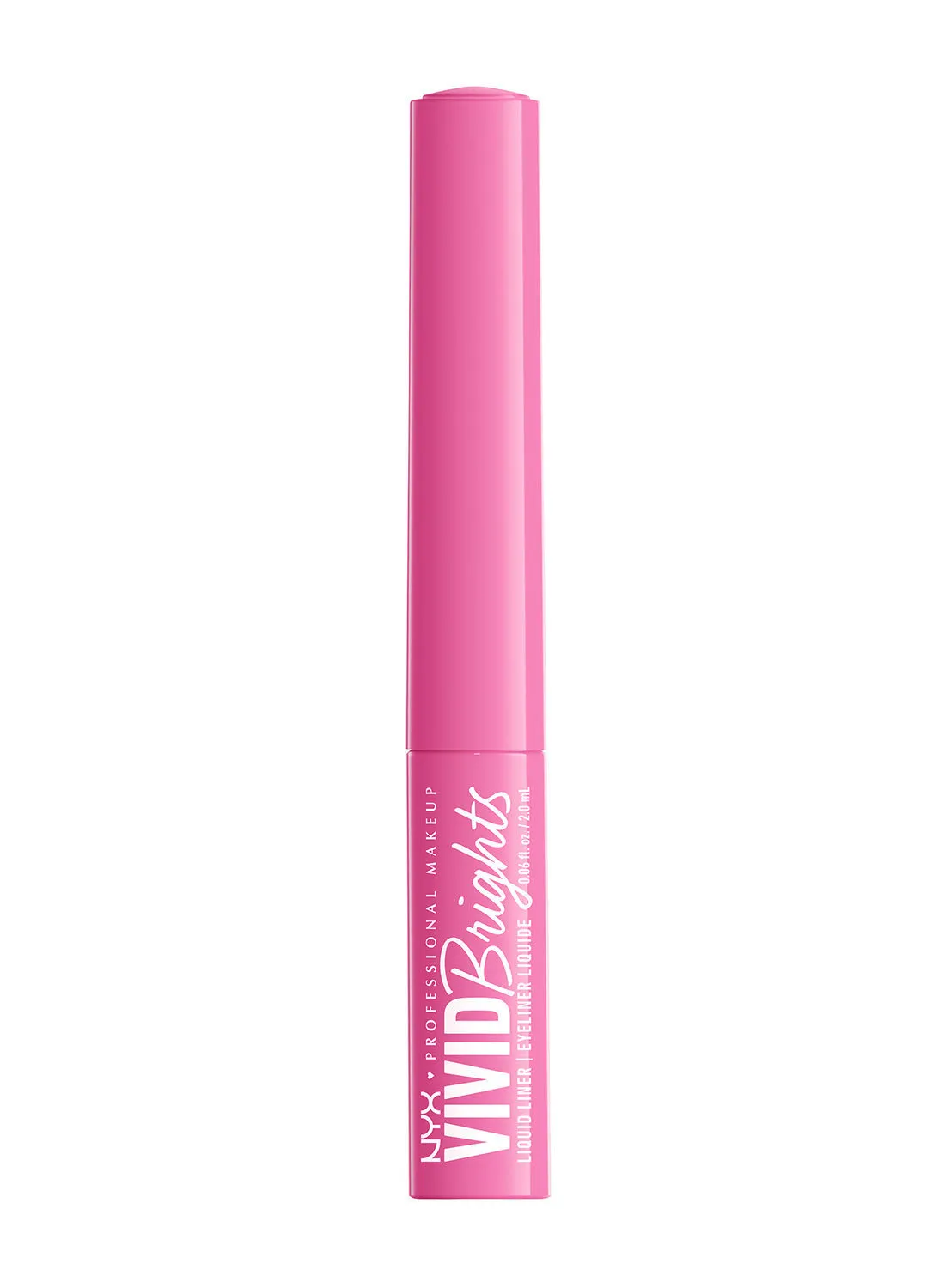 NYX PROFESSIONAL MAKEUP Vivid Brights Colored Liquid Eyeliner Dont Pink مرتين