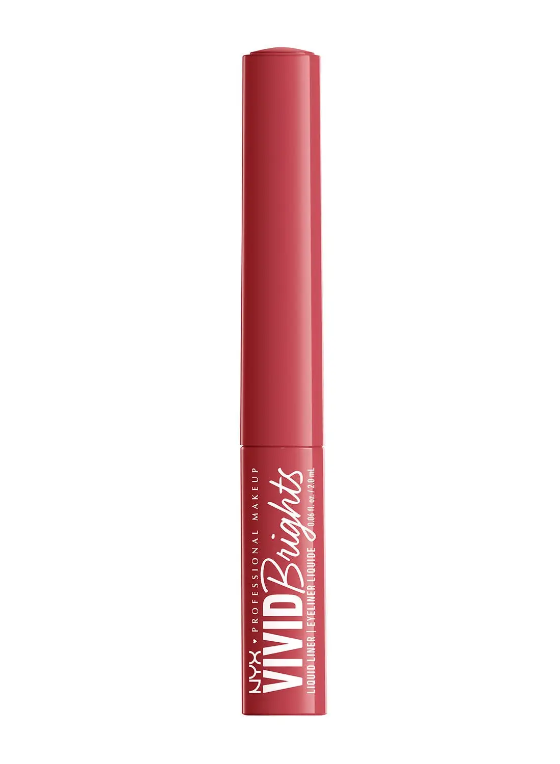 NYX PROFESSIONAL MAKEUP Vivid Brights Colored Liquid Eyeliner - On Red