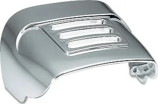 Kuryakyn 8130 Motorcycle Accent Accessory: Slotted Taillight Cover for 1973-2019 Harley-Davidson Motorcycles, Chrome, black