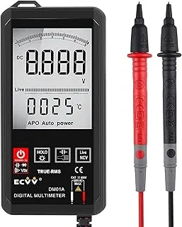 ECVV Touch Digital Multimeter Color Display Auto Recognition Mini NCV Handheld Multimeter 1000V DC Voltage Meter Large Screen Universal Meter (triple display LCD)