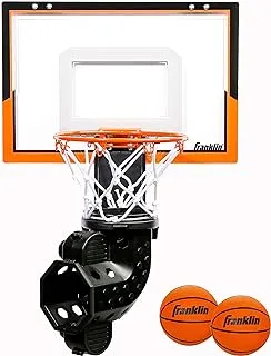 Franklin Sports Mini Basketball Hoop with Rebounder and Ball - Over The Door Basketball Hoop With Automatic Ball Rebounder - Indoor Basketball Game For Kids