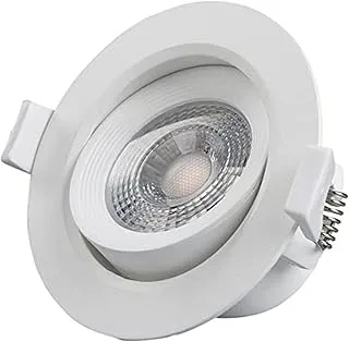 Biella Biellaâ„¢ Adjustable Round LED Downlight 10W 240VAC -White Ceiling Spotlight IP40 Rated | For Indoor Home & Office Use (6500K -White Light)