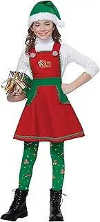 Elf in Charge Girl's Costume, Size Large to Extra Large