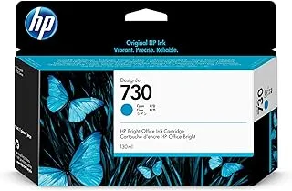 HP (Hewlett Packard) Original P2V62A HP 730 130-ml DesignJet Ink Cartridge, Cyan