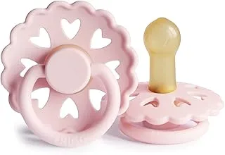 FRIGG Fairytale Latex Baby Pacifier 6-18 Months | 1 Pack Soother | Round Natural Rubber Nipple with Heart Shaped Air Holes | Made In Denmark — The Snow Queen