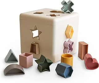 Mushie Shape Sorting Box