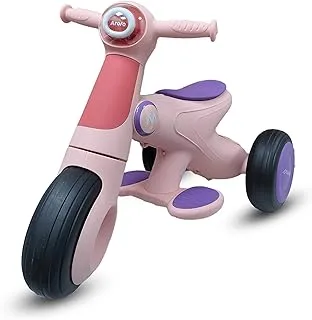 Arolo - Kid’s Electric Ride-On Motorcycle | Tricycle, Ride on Electronic Scooter for Kids 3+ yrs | Pink