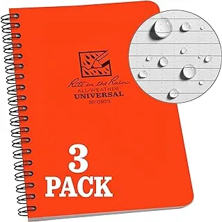 Rite in the Rain Weatherproof Side Spiral Notebook, 4.625