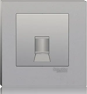 Schneider Electric Vivace, 1 Gang, Data Socket, Aluminium Silver, KB31RJ6_AS