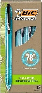 BIC ReVolution Ocean Retractable Ballpoint Pen, Black