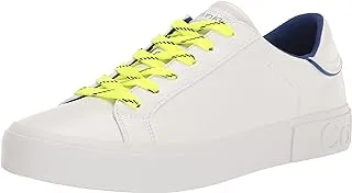 Calvin Klein Men's Reon Boots, White/Blue/Neon Yellow 142, 12