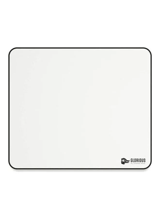 Glorious Glorious Large Gaming Mouse Pad for Desk - Rubber Base Computer Mouse Mat - Durable Mouse Mat - Cloth Mousepad with Stitched Edges - White Cloth Mousepad | 11