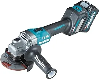 Makita GA022GM202 Angle Grinder for 40 Volt Max Li-Ion XGT Slide Switch, 115 mm Size