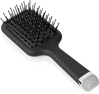 ghd The Mini All-Rounder Paddle Hair Brush Travel-Sized Detangling Hair Brush for Thick Hair Broad Flat Base to Create Straight and Sleek Blow-Dries ,Black