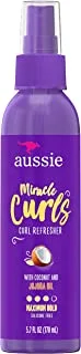 Aussie Miracle Curls Refresher Spray Gel With Coconut & Jojoba Oil 5.7 Fl oz, 4.272 Fl oz