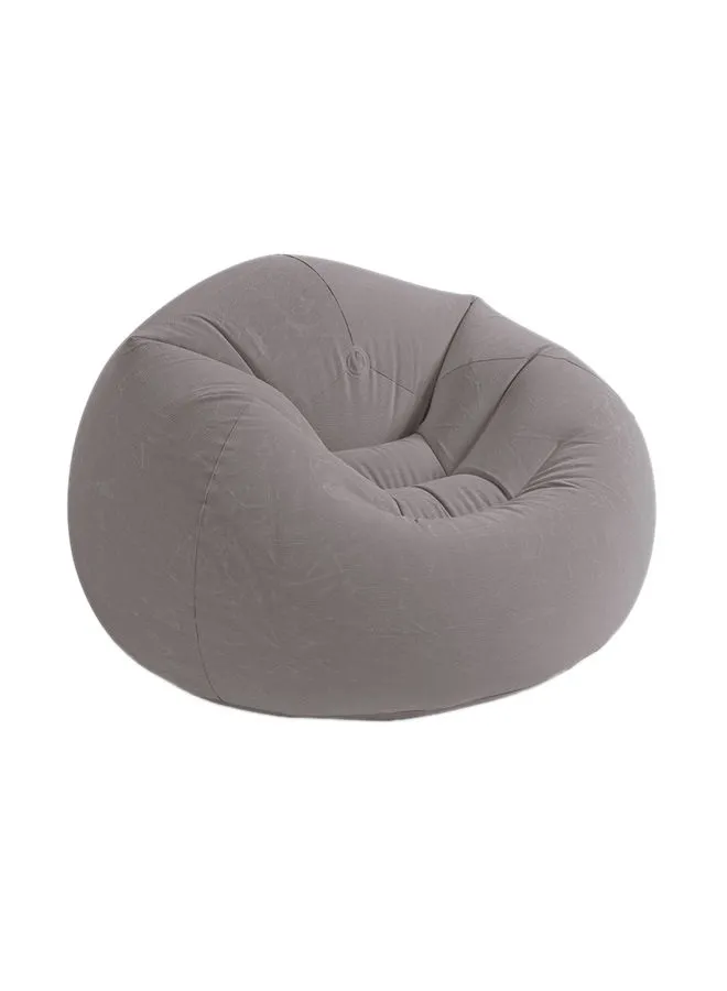 INTEX Beanless Bag Inflatable Lounge Chair Grey 114x114x71cm