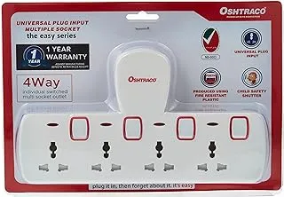 Oshtraco OTC-DC-4413 4 WAY T-Shape Universal Socket Adapter