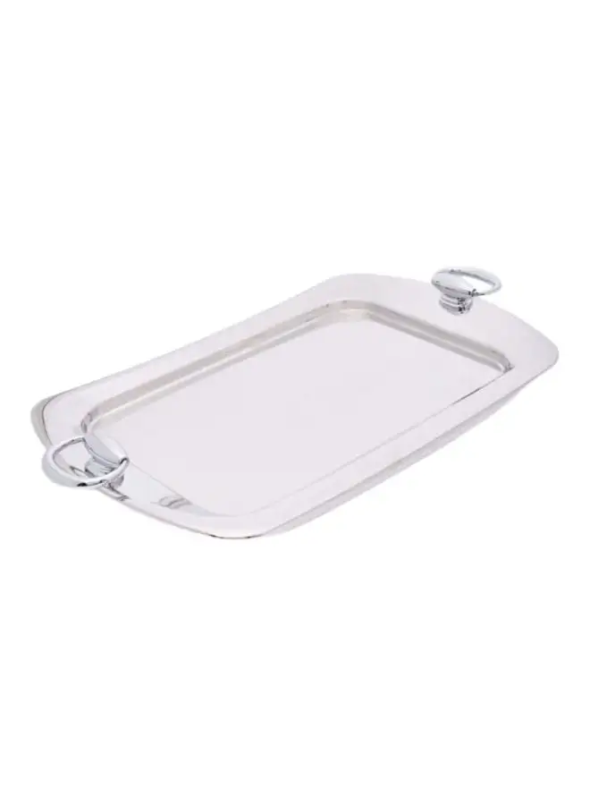 REGENT Lux Rectangle Shaped Tray Silver 51x28cm