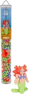 Plus-Plus 300.4103 100 pcs Mermaid Tube Mix (100pcs), Multi-Colour, Standard