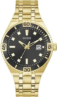 GUESS Men's Quartz Watch with Stainless Steel Strap, Silver, 20 (Model: GW0330G1)