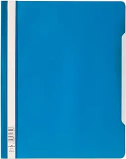 Durable Clear View Folder/Report File A4, Blue, Extra Wide, Pack of 50, 257006