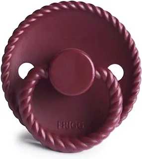 FRIGG Rope Silicone Baby Pacifier 0-6M 1-Pack Sweet Cherry - Size 1