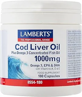 Lamberts Cod Liver Oil 1000Mg Qty 180 Capsules