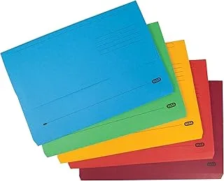 Elba Document Wallet, Assorted Colours, Pack of 10 Folders