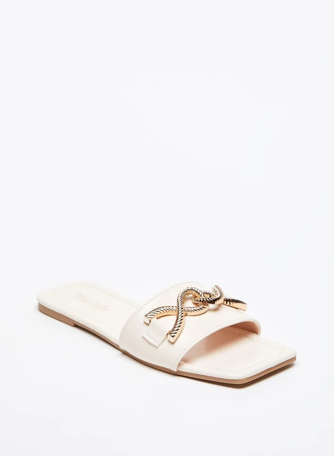 Flora Bella Flora Bella Embellished Slip-On Slide Sandals