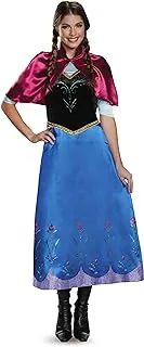 Disguise Women's Frozen Anna Traveling Deluxe Costume, Multi-colored, One size