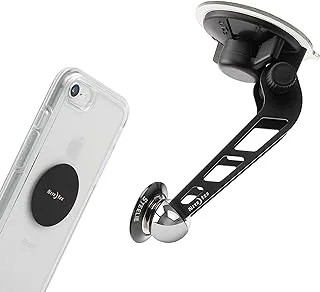 Nite Ize Original Steelie Orbiter Windshield Mount Kit - Low Profile Magnetic Car Windshield Mount for Smartphones