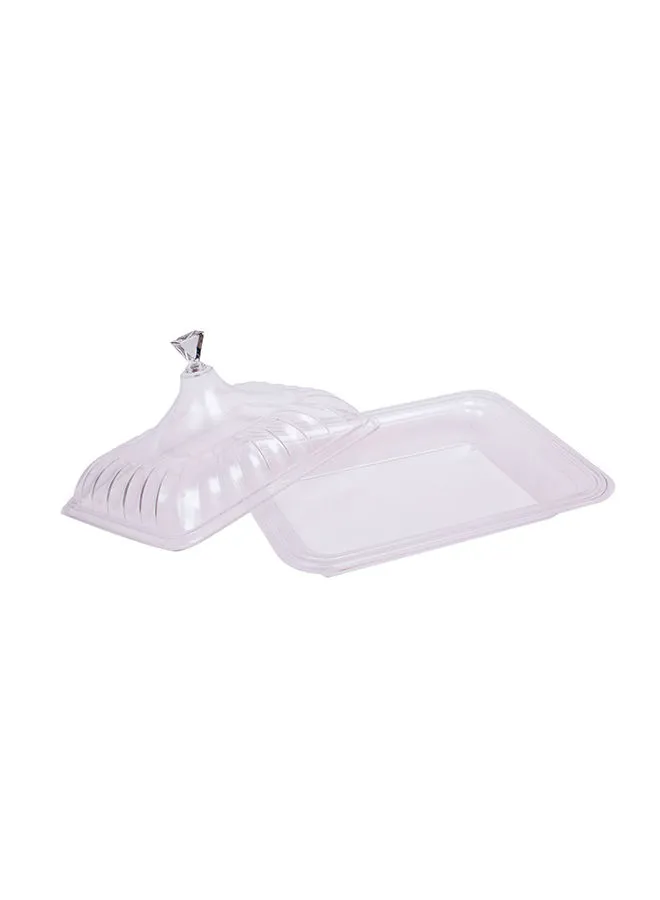 TALIONA Rectangle Tray With Cover Clear 42.5x32.5x18.3cm