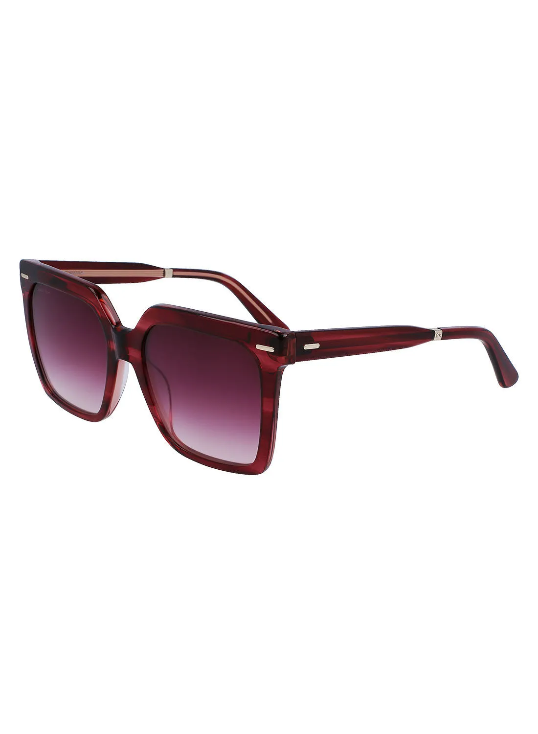 CALVIN KLEIN Full Rim Acetate Square Calvin Klein Sun Ck22534S 5518 (605) Burgundy