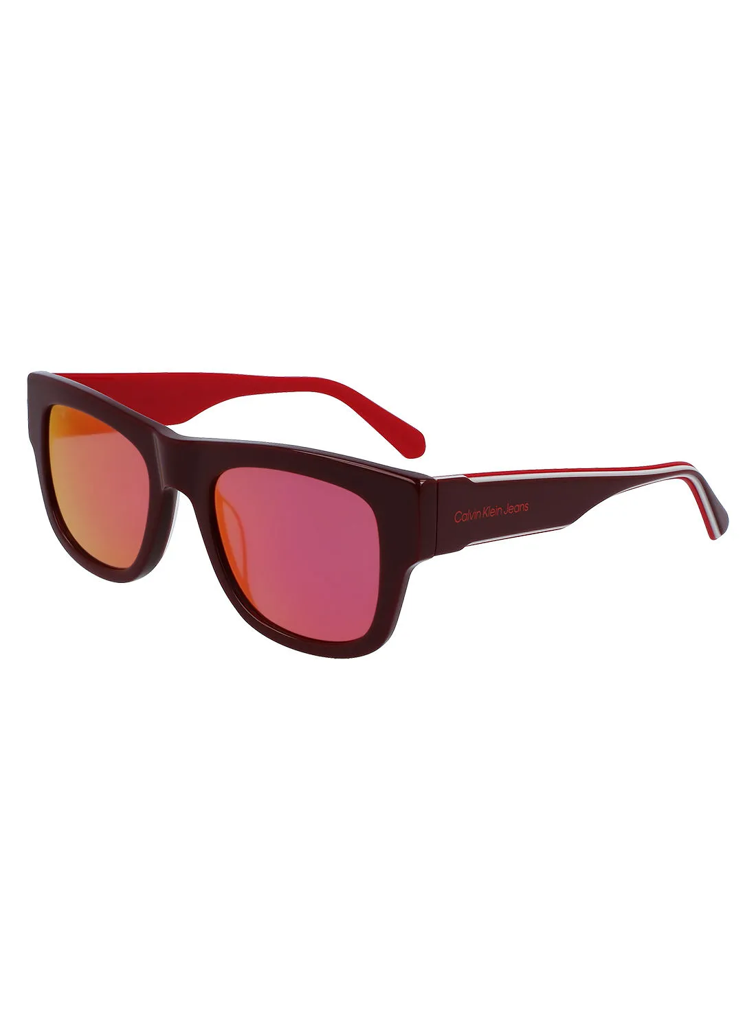 Calvin Klein Jeans Full Rim Acetate Modified Rectangle Calvin Klein Jeans Sun Ckj22637S 5221 (603) Burgundy