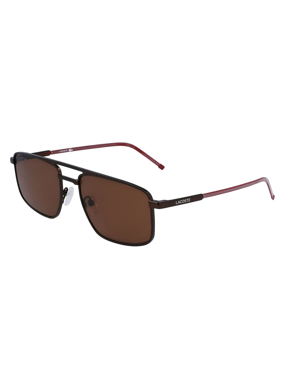 LACOSTE Full Rim Metal Rectangle Lacoste Suns L255S 5619 (201) Matte Brown