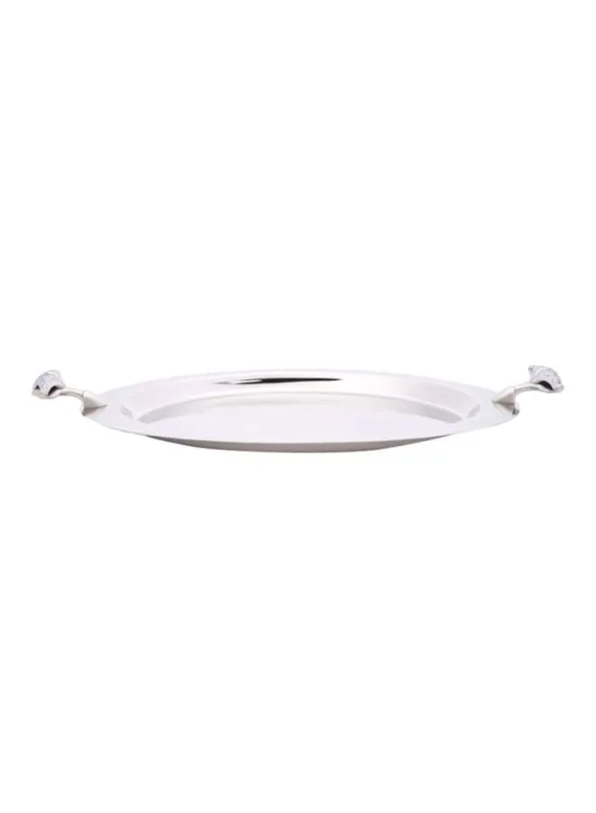 REGENT Malaika Oval Shaped Tray Silver 50x26cm