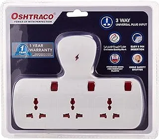 Oshtraco OTCDBCWT2313 3 Way T-Shape Universal Socket Adapter