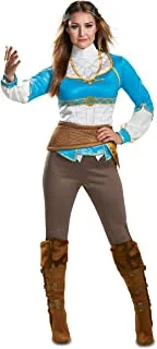 Disguise Women's Zelda Breath of The Wild Adult Costume, Blue, L (12-14)