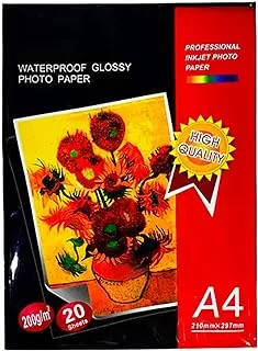 MARKQ A4 Photo Paper, 20 sheets Waterproof Glossy for Photo Paper (A4 Photo Paper)