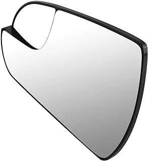 DNA MOTORING OEM-MG-0019 87611F3060 Factory Style Left Side Mirror Glass w/Convex & Heated Compatible with 17-19 Elantra