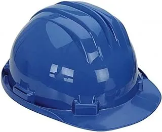 Biella Biellaâ„¢ Adjustable Polyethylene 6-Point Industrial Safety Helmet - Protective Construction Work Cap for Industrial & Structural Workers (Blue)