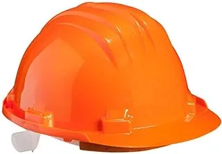 Biella™ Adjustable Polyethylene 6-Point Industrial Safety Helmet - Protective Construction Work Cap for Industrial & Structural Workers (Yellow)